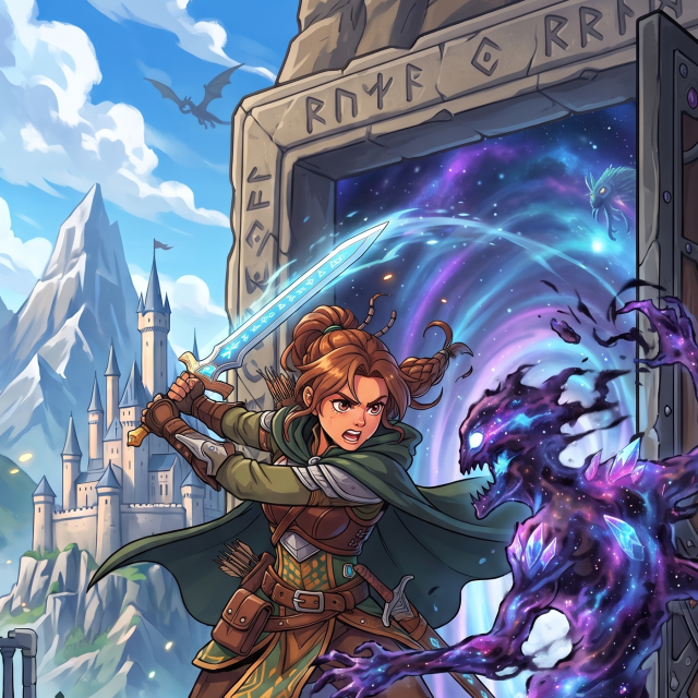 ARDL ONE 대표 그림: 검을 든 용사와 마왕